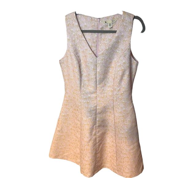 Yumi Kim Pink Embroidered Skater Mini Dress Size 6/8 - Picture 1 of 9